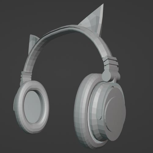 Cat ear headphones preview image